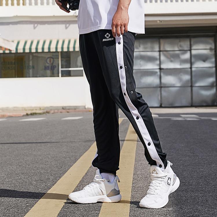 Rigoror Fearless Series Side Open Loose Vintage Button Casual Knit Sports Pants Unisex pants Z122311682