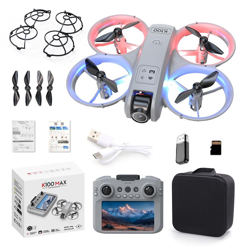 K100max GT3 Drone: Mini Dual-Camera Quadcopter with Optical Flow & Full Protection for Aerial Photography.