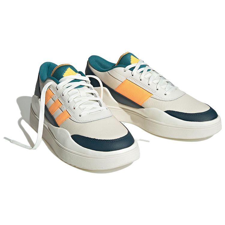 Adidas Osade Leather Comfortable Classic Sports Non-Slip Low-Top Lifestyle Casual Shoes Unisex Casual Shoes White Blue Orange IG7320