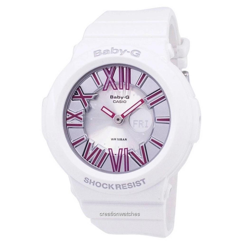 

Восстановленные часы Casio Baby-G Аналогово-цифровые Неоновый иллюминатор Кварцевые BGA-160-7B2DR Женские серебряный