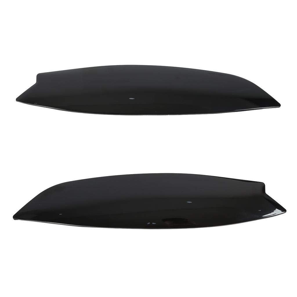 Pair Glossy Black Head Light Lamp Eyebrow Cover Trim Replacement for MK5 2003?2008