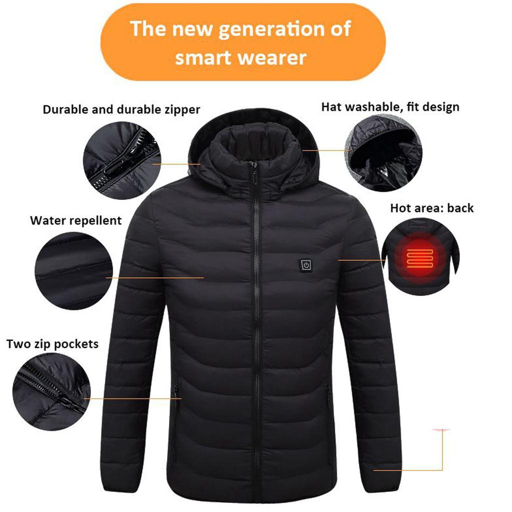 Newly Upgraded  Control 9 Heating Vest Constant Temperature Intelligent Electric Heating Coat
