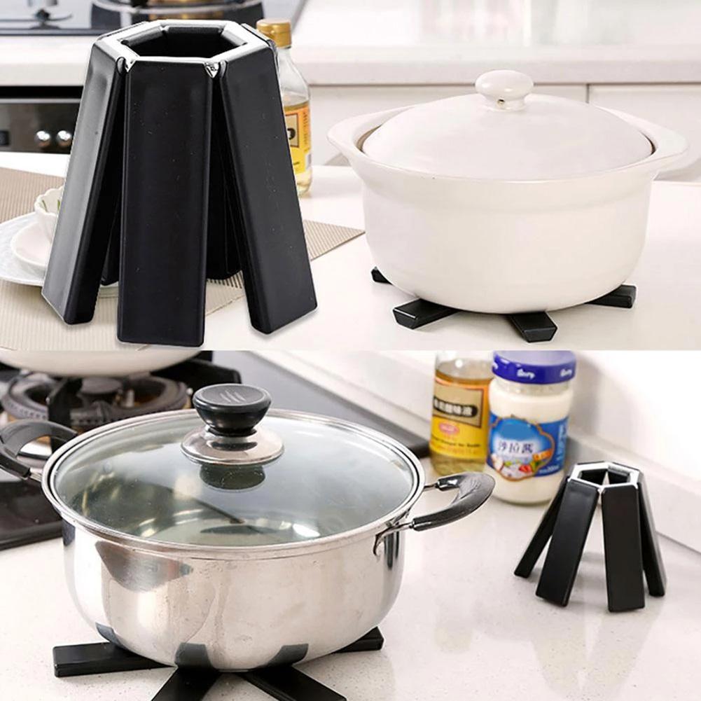 Foldable Heat Pot Holders Reusable Dinning Table Mat For Living Room Kitchen