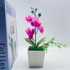 Artificial Potted Plants Artificial FlowersThree Phalaenopsis Orchids Square POTS Artificial Flower Ornaments