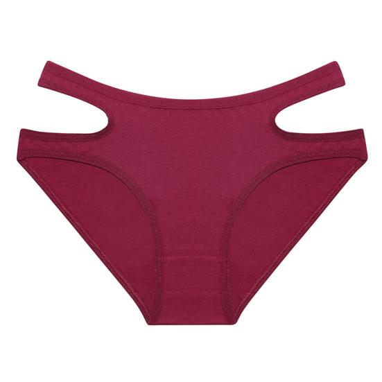 

Женские трусики с открытой средней талией, однотонные, эластичные, мягкие, антисептические, дышащие, бесшовные, защищающие от воздействия женские трусы, женские трусы, нижнее белье L красный