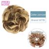 Synthetic Curly Straight Hair Messy Buns Female Hair Rings Fluffy Hair Pans Invisible Natural Seamless Donut Chignon Accessories