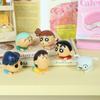 6Pcs/Set Crayon Shin Chan Kawaii Cartoon Figures Q Version Mini Action Pvc Figurines Desk Decor Car Ornaments Model Dolls Gifts