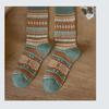 1 Pair of Autumn and Winter Retro Thick Mid Tube Socks Maillard Winter Thick American Pile Socks Mid Tube Short Socks Set