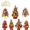 Delicate Mini Pink Imitation Christmas Tree Ornaments Desktop Decorations