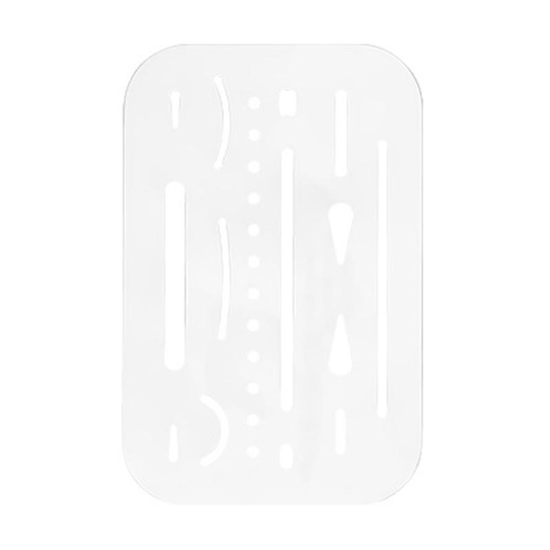

Stainless Steel Erasing Shield Drafting Tool Craft Stencils Drawing Template Shield Easy to Use for Drawing Engineering 1