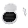 Specchio per Testare la Protezione Solare con Fotocamera Specchio Ingranditore 2X Specchio per Trucco Portatile con Luce LED per Viaggi Pelle