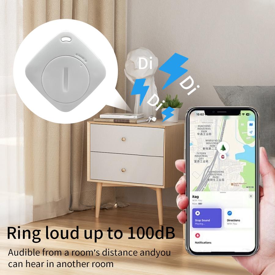 Bluetooth Smart Tracker Locator Item Anti Lost Device Works with Android/IOS Find My App Smart Tag for Key Pets Luggage Kids