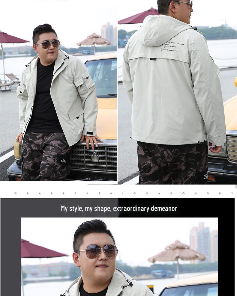 Pánská módní pracovní bunda nadměrné velikosti na jaro/podzim 2019