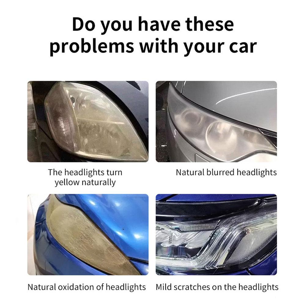 180ml Automotive Headlamp Restoration Fluids,Oxidized Kit Headlamp Scratch Remover Repair Cleaner Remove Oxidation Polish Liquid