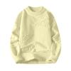 Men Winter Sweater Irregular Ripped Design Round Neck Knitted Loose Long Sleeves Thick Sport Daily Wear Sweater