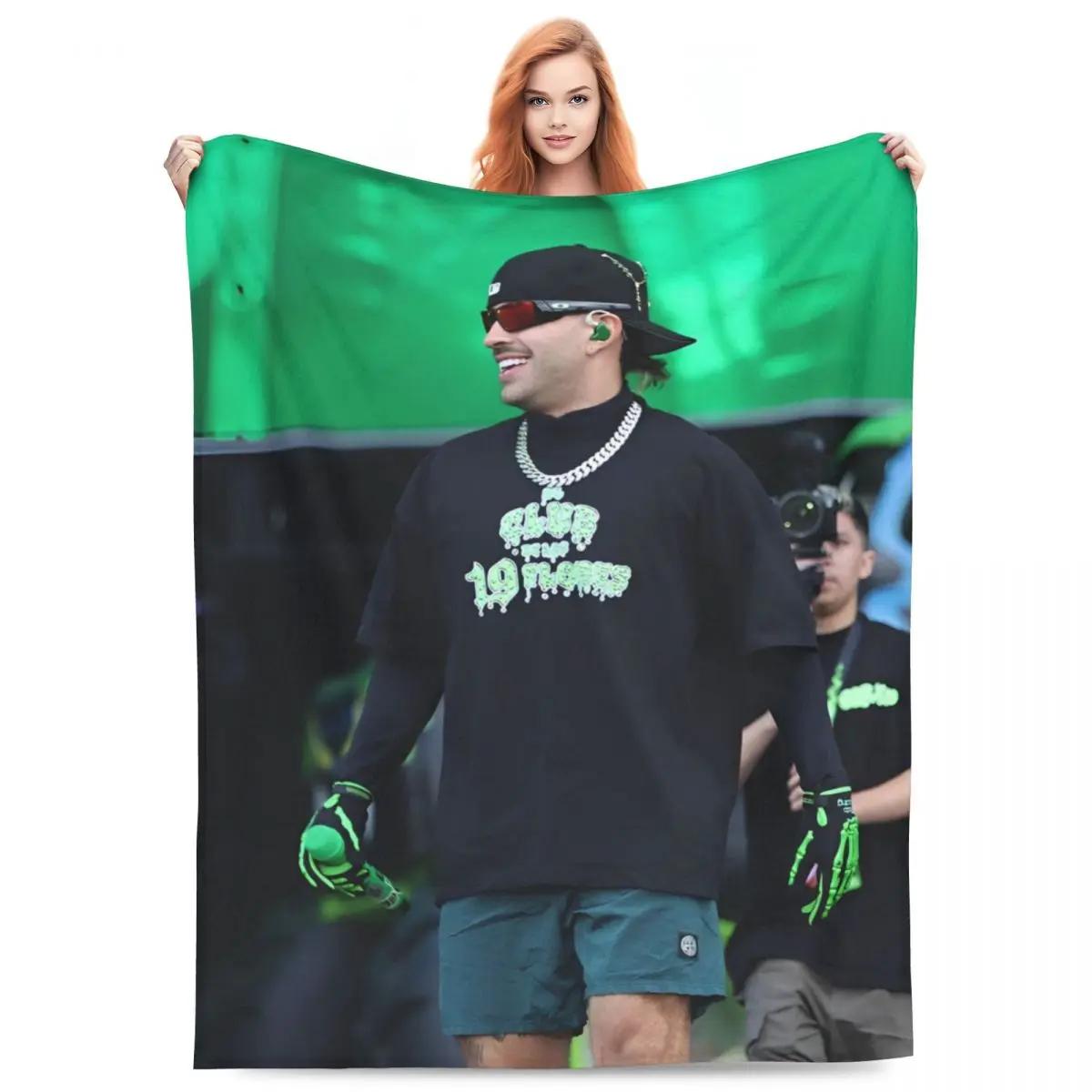 

Feid Ferxxo Blankets Flannel Summer Air Conditioning Singer Songwriter Portable Super Warm Throw Blanket for Home Car Bedspread 30x40in