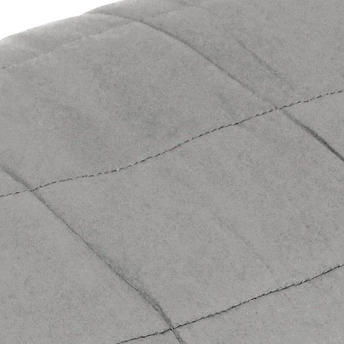VidaXL Couverture lestée Gris 150x200 cm 7 kg Tissu 350720