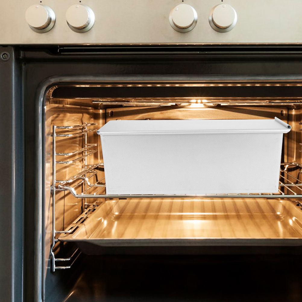 Fast-Heating Aluminum Loaf Pan with Slide Lid Non-Stick Toast Mold for Uniform Baking Bread Loaf Pan Kitchen Bakery Tool
