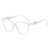 66022 Fashion Anti-Blue Versatile Men'S And Women'S Glasses 2024 New Internet Celebrity Retro Trend Simple Flat Mirror