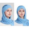 Fashion Scarf Solid Color Women's Headscarf Accessory Comfortable Stretchable Fabric For Outdoor Travel