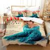 Singer Miley Cyrus Beding Set For Bedrom Soft Modern Bedspreads Comefortable Children Kids Soft Duvet Cover Comfortable Quilt Cover And Pilowcase