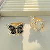Rhinestone Butterfly Scarf Ring Elegant Scarf Clip Ring X-shape Scarf Holder Ring for Women Silk Scarves Neckerchief Shawls Fashion Accessories