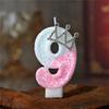 Temu Crown Princess Birthday Number Candles - Creative Cake Decorations for Parties