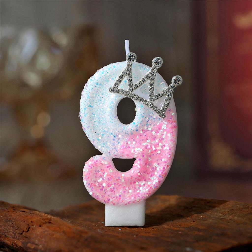 Temu Crown Princess Birthday Number Candles - Creative Cake Decorations for Parties