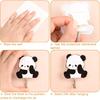 MOROBOR Panda Self Adhesive Hook, 4pcs No Punch Hook Decorative Wall Mounted Hooks Home Office Nursery Room Decoration for Hanging Key, Towel, Hat