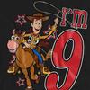 Toy Story Unisex Adult I´m 9 Woody Birthday T-Shirt