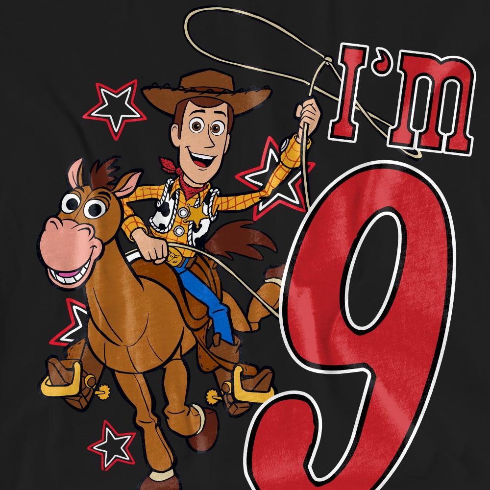 Toy Story Unisex Adult I´m 9 Woody Birthday T-Shirt