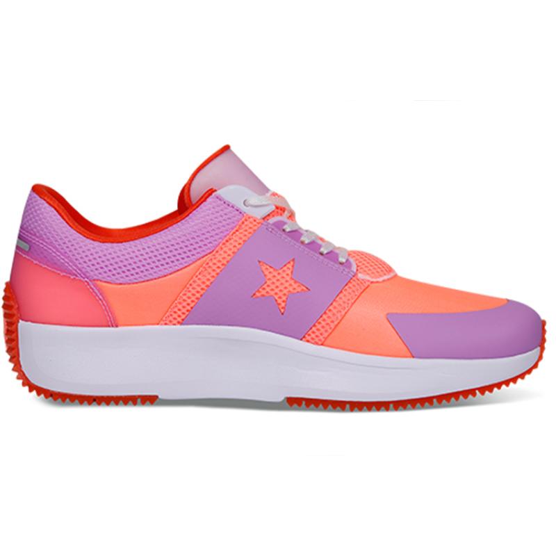 Translucent x Converse Run Star Hike Abrasion Resistant Sports Versatile Fabric Low-Top Running Shoes Unisex Purple Orange