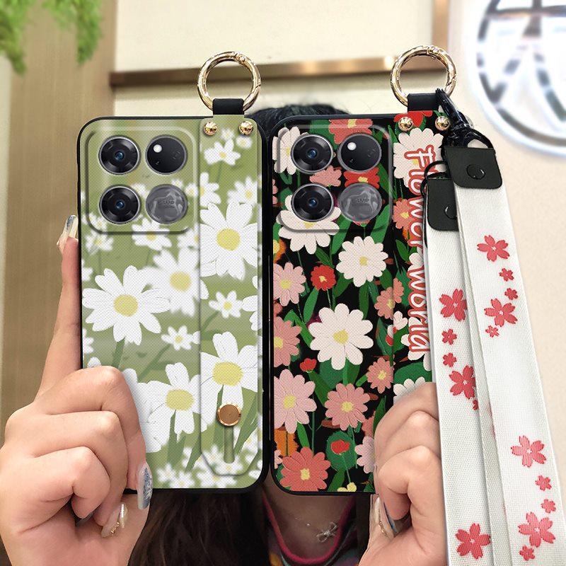 Back Cover Oil Painting Phone Case For OnePlus/1+Ace 5G Racing Edition Lanyard Waterproof Wristband Dirt-resistant Ring