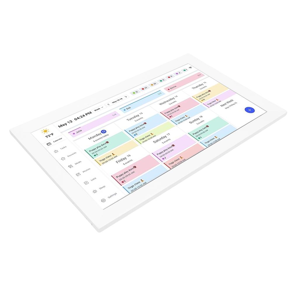 Smart Digital Calendar 1080P 15.6 Inch Touchscreen WiFi Interactive Display Digital Picture Frame Calendar Planner with