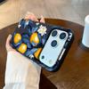 Oil Painting Orange Pattern Phone Case For iPhone 17 Pro Max 11 12 13 14 15 16 Pro 17 Air 15 14 Plus X XS XR Soft Cover