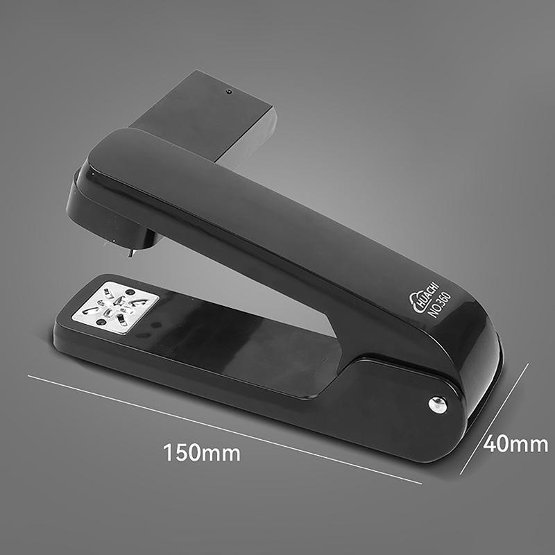 Großer 360 Grad drehbarer Hefter für Studenten, Heim- und Bürogebrauch, Heftmaschine, starke Kupplung, große Kapazität, Klammerentferner