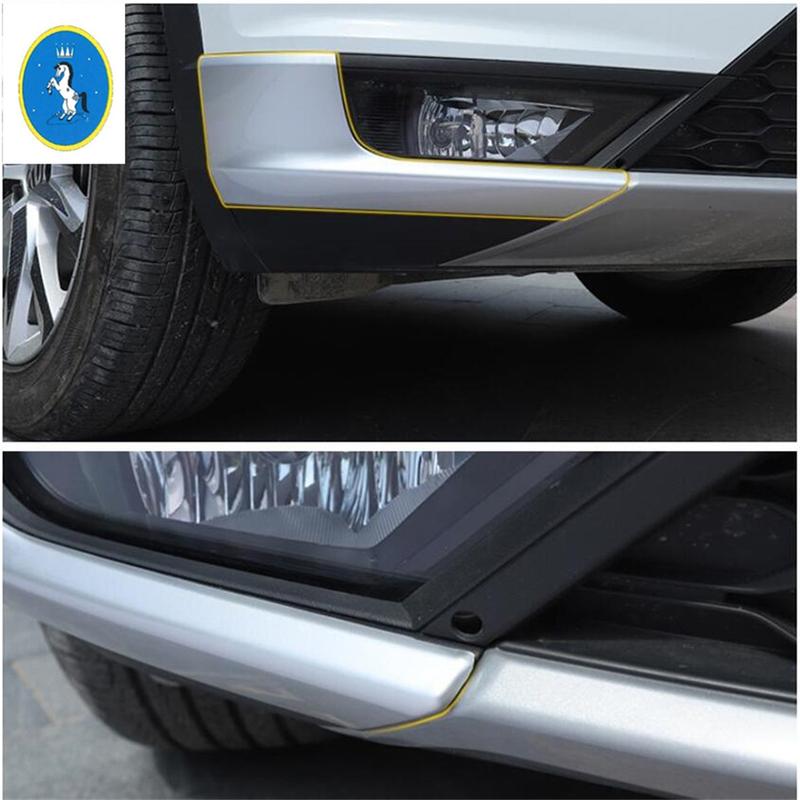 Yimaautotrims Příslušenství Pro Volkswagen T-Roc T Roc 2018 - Sada Krytů Rohů Spodního Ochranného Lištování Předního Mlhového Světla Nárazníku