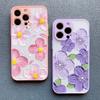 Stylish Phone Case For iPhone 14 15 16 Plus Pro Max 17 11 12 13 Mini Pro Max Oil Painting Flower Cute Floral Exquisite Covers