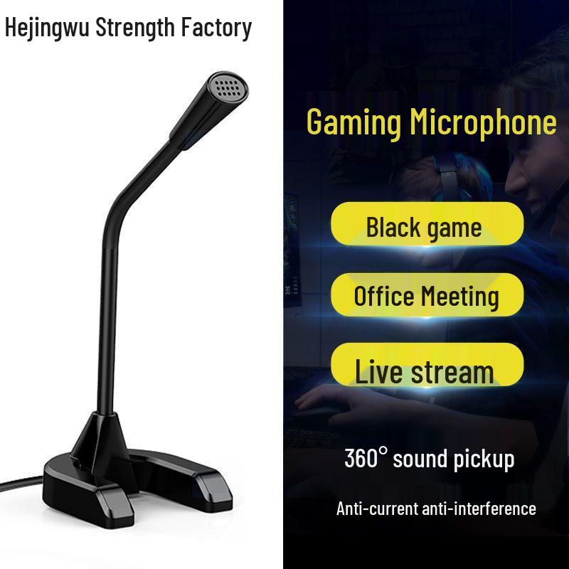 Desktop Streaming Microphone for Gaming, Voice Chat, and Live Recording with Sound Card