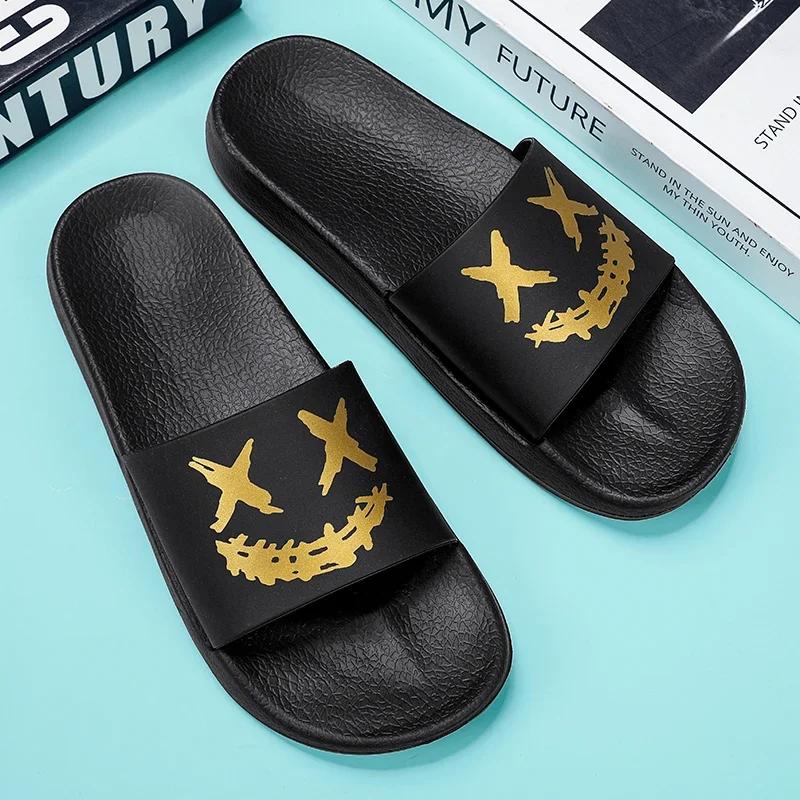 Men's Comfortable Slipper Man Luxury 2024 House Shoes Men's Summer Slippers Walk Around Home Flip Flop Living Room Slippers Sale