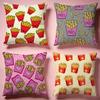 Fun Fast Food French Fries Cushion Cover Comfortable Durable Pillow Cover MultiScene for Home Office Car Sofa