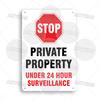 Mfoever  Private Property Metal Sign Beware of Dog Security Warning No Trespassing Notice Restricted Areas Enter At Own Risk Plaque