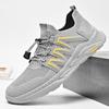 FashionBreathable Men Sport Shoes Simple Breath Mesh Casual Sneakers Lightweight Male Outdoor Running Shoes Lace Up Antiskid Trainers