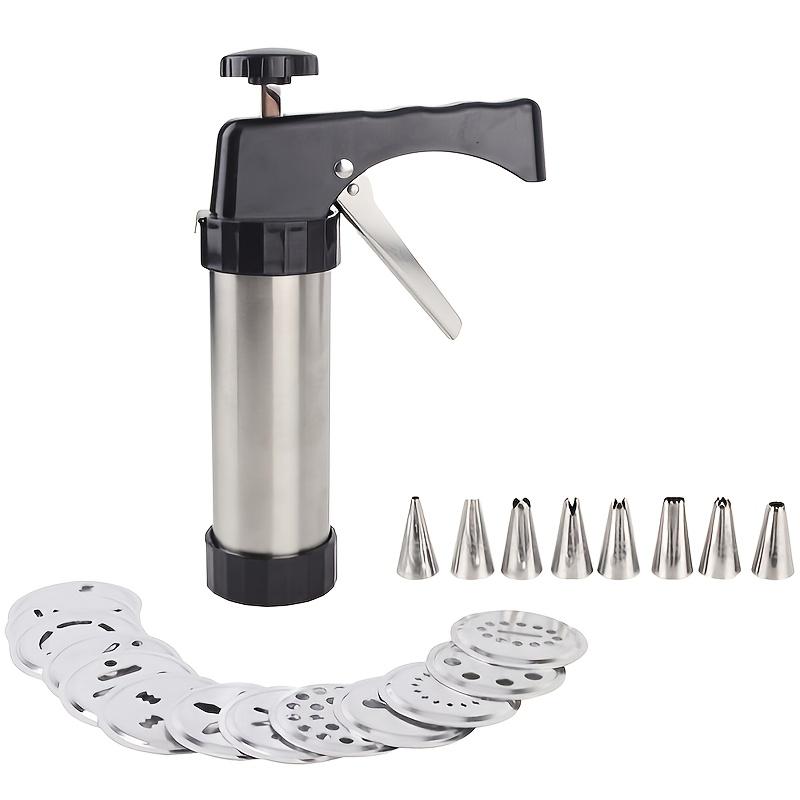 13 stk førsteklasses kakekokersett i rustfritt stål - bakeform, klemme og rørpistol - perfekt for hjemmelagde kaker og baking