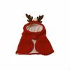Christmas Tree Plush Cloak, Soft Pet Costume, Holiday Decor S Red Antler
