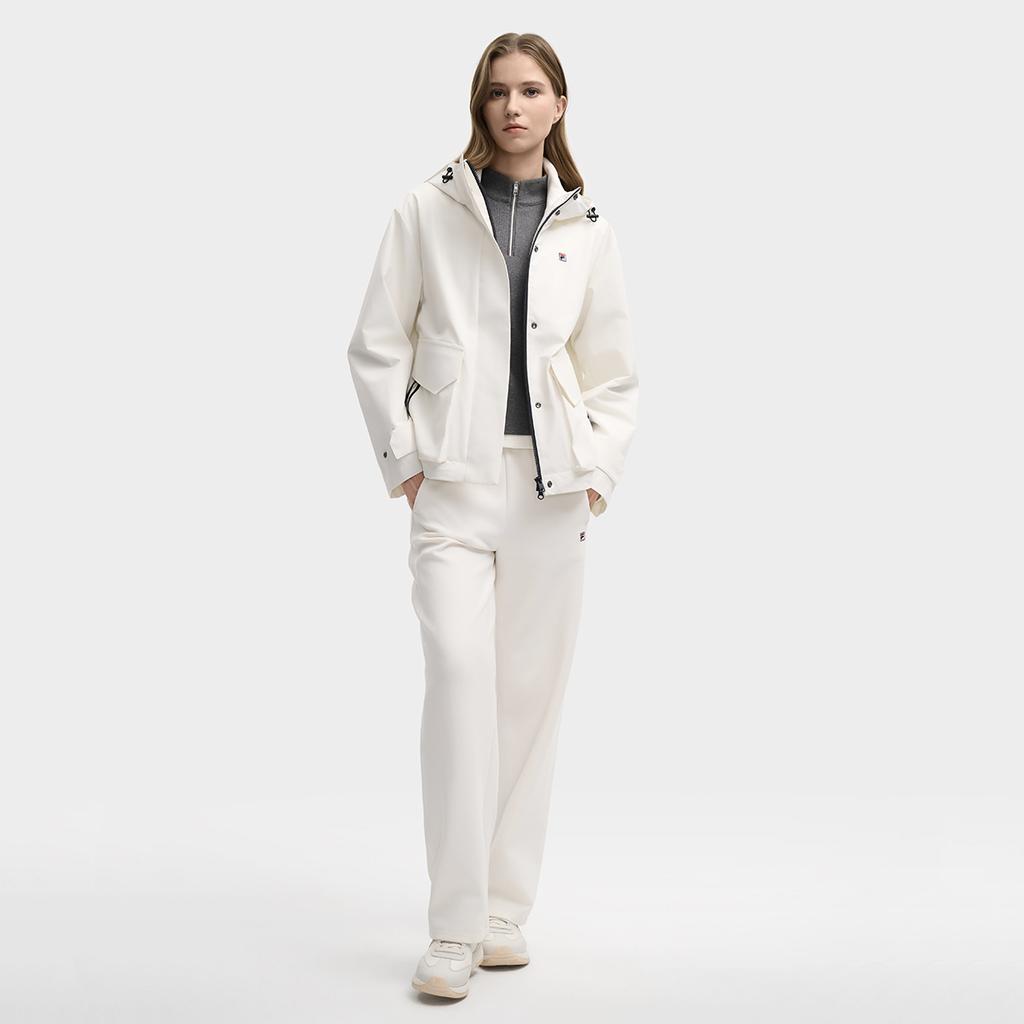 New FILA HERITAGE Jacket Women's Cloud Valley White F11W548708FWT