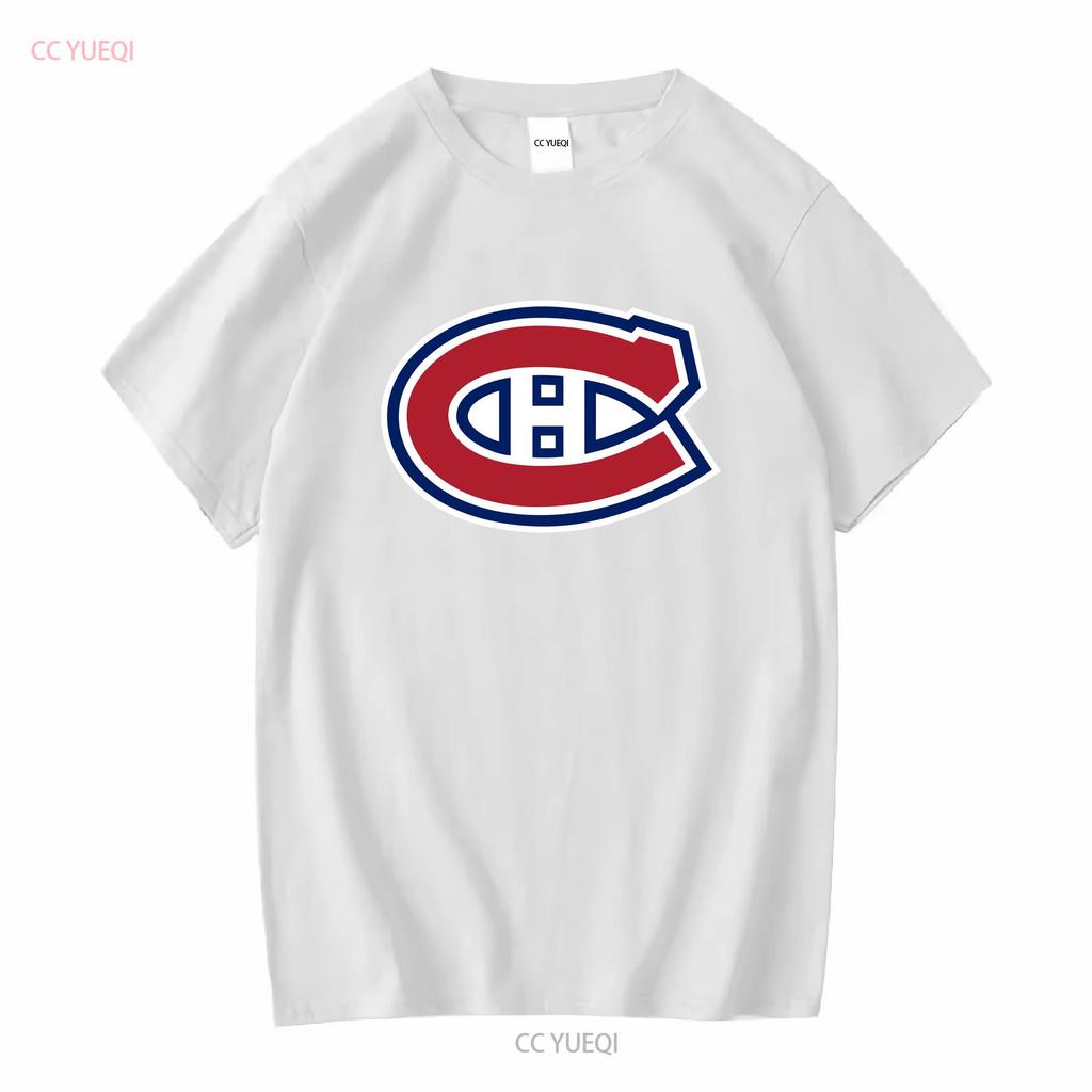 Montreal Canadiens Logo Aktives T-Shirt Lustiges T-Shirt Amerikanischer Vintage-Stil Gewaschen Atmungsaktiv Unisex Leicht für Männer Vielseitig Dehnbar