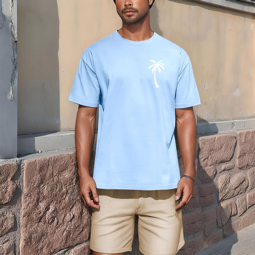Men's  T-shirt T-shirts Graphic Text Pool3D Printing Street Casual Short Sleeve Printed Clothing Basic