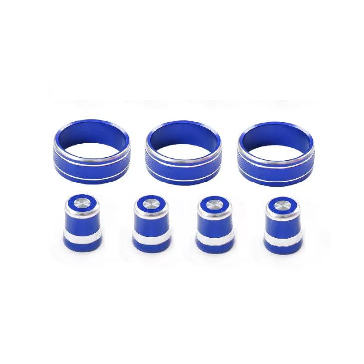 For Honda CRV CR-V  2024 Console Air-Condition Adjust knob Blue Trim kit