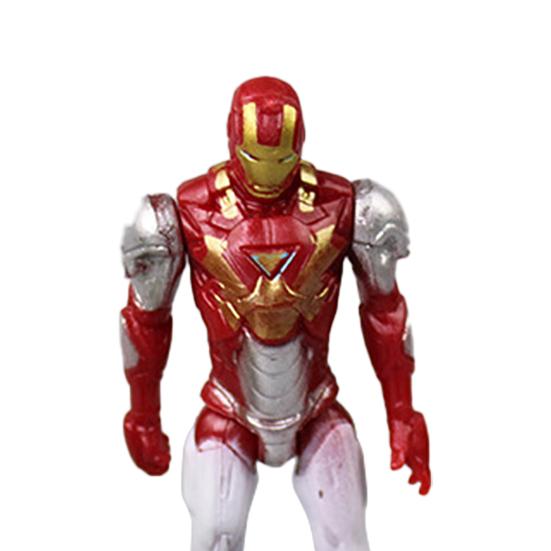 6 Stück/Set Dekorative Avengers Actionfiguren Captain America Iron Man Sammler-Miniatur Die Avengers Ornament für Kinder